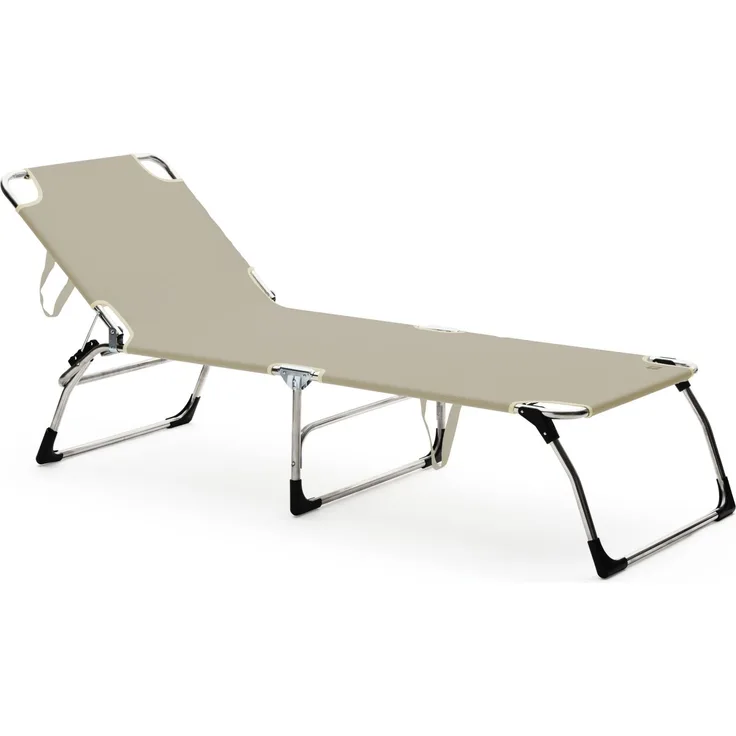 Dreibeinliege Amigo BIG aus Aluminium Taupe