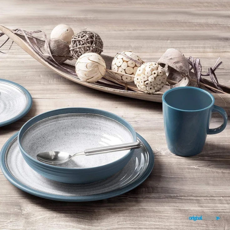 BRUNNER Geschirr-Set BRUNNER Campinggeschirr Set TUSCANY (8, 12, 16, 36-Teile) Rutschfest (16-tlg) – Bild 7