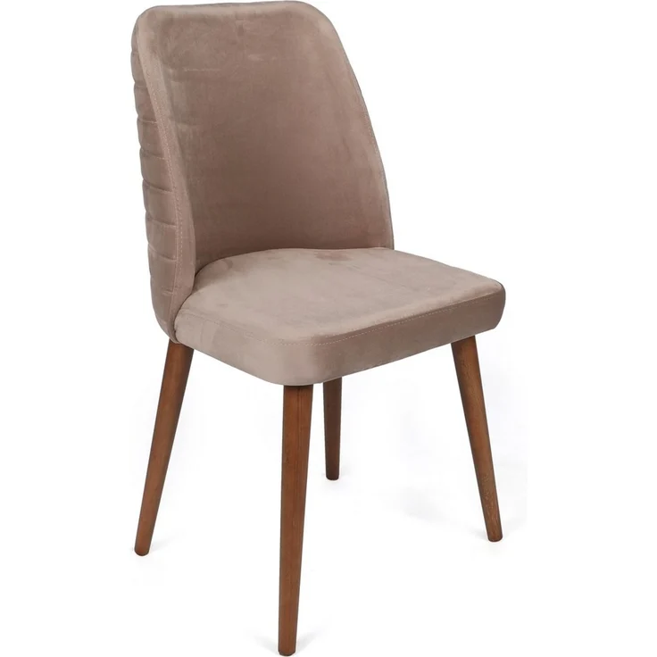 Skye Decor 'Tutku-344 V4' Stuhlset (4-teilig), Beige / Walnuss, 50 x 90 x 49 cm – Bild 2