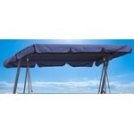 Hollywoodschaukel Dachbezug 200x145 cm Blau Wasserdicht | Universal Ersatzdach Gartenschaukel 3 Sitzer | UV 50 Schaukel Dach Ersatz Bezug