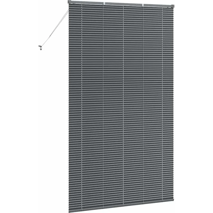 vidaXL Venezianische Jalousie Dunkelgrau 220 x 125 cm 25 mm Aluminium 42006102 – Bild 7