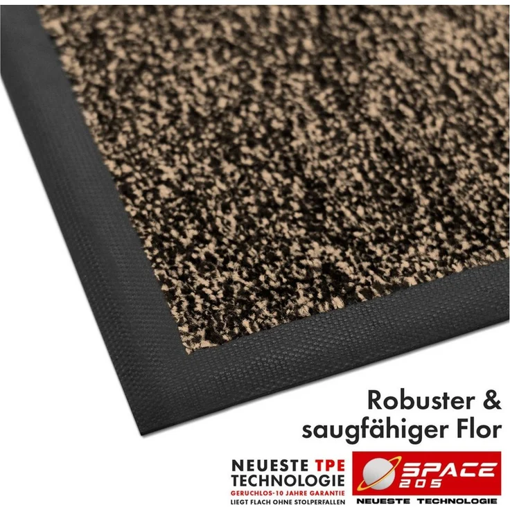 Kubus Fußmatte Griptex Schmutzfangmatte hochabsorbierend für den Eingangsbereich, Langlebige Fußmatte mit rutschfestem TPE-Rücken – Bild 3