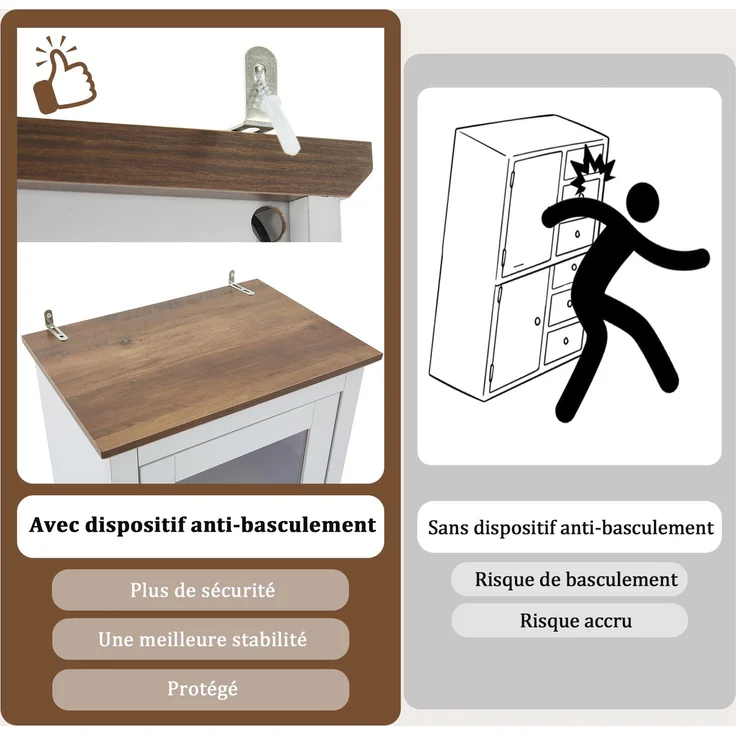 (=N625P230694696W)Moderne LED Vitrine Weiß Matt 178cm mit USB-Anschluss, Standvitrine mit Holzdekor, Gehärtetes Glas Hochschrank mit Schublade, Vitrinenschrank, 5 Fächer Display Schrank--Weiß--50x35x178cm--YOUDENOVA – Bild 8