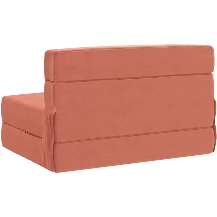 vidaXL Klappsofa Bett Rot-Orange 190 x 100 x 15 cm Cordstoff 900118 – Bild 4