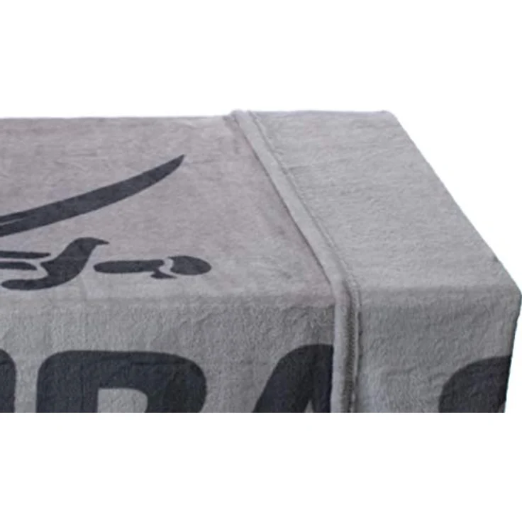 Sansibar 'Sylt' Wohndecke, 100 % hochwertiges Polyester dunkelgrau / schwarz, 150 x 200 cm – Bild 4
