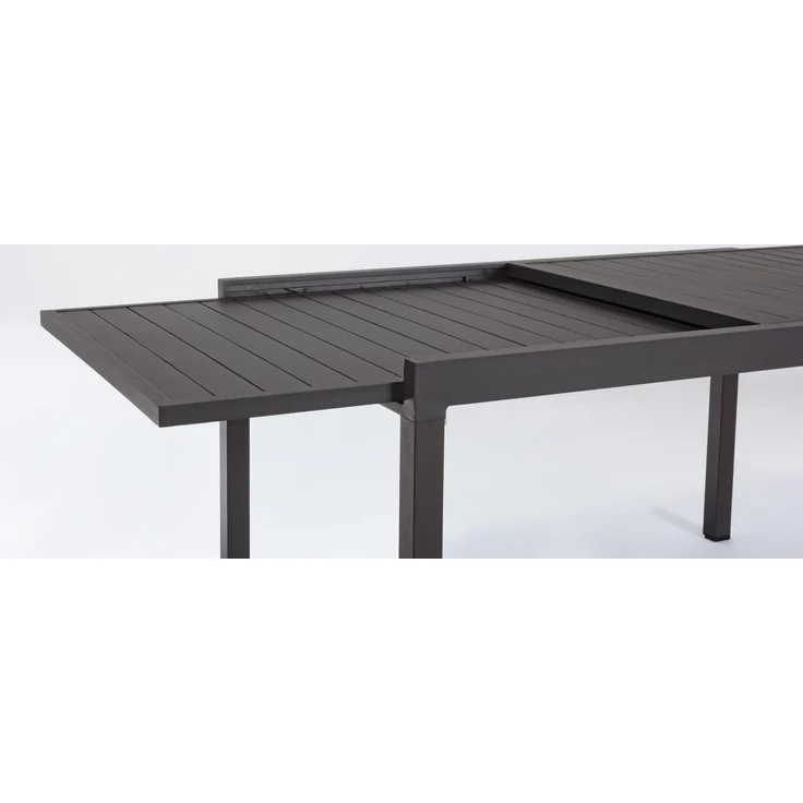 Gartenesstisch Pelagius Aluminium, ausziehbar, modern, anthrazit, wetterfest für 8-10 Personen – Bild 5
