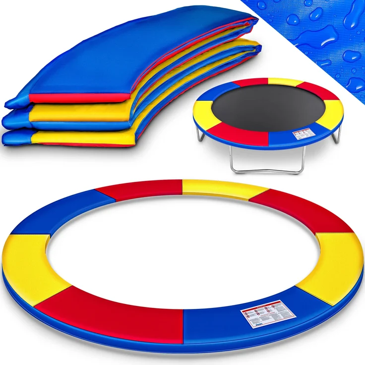KIDUKU® Trampolin Randabdeckung Bunt Ø244 cm Federabdeckung reißfest Randschutz – Bild 2