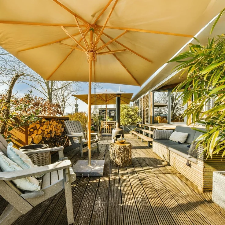 osoltus Edelstahl Universal Standrohr zu Granit Schirmständer 30/40kg – Bild 2