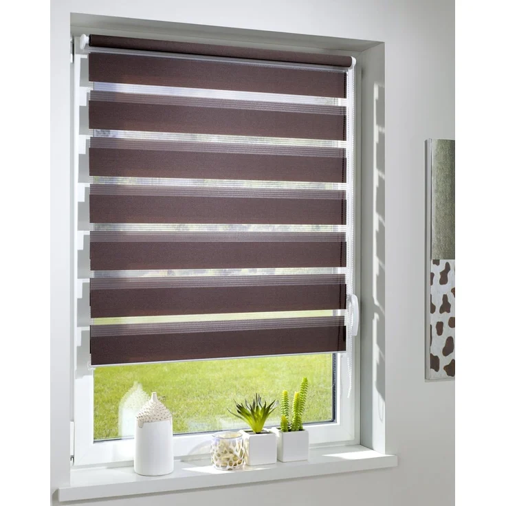 Doppelrollo Duo-Doppelrollo KLEMMFIX, DécoProfi, Lichtschutz, mit Bohren/ohne Bohren, Fenster- oder Wandmontage – Bild 2