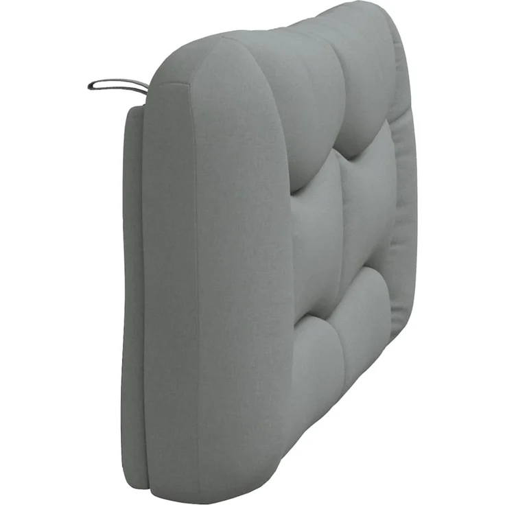 vidaXL Kopfteil-Kissen Hellgrau 120 cm Stoff 374561 – Bild 6
