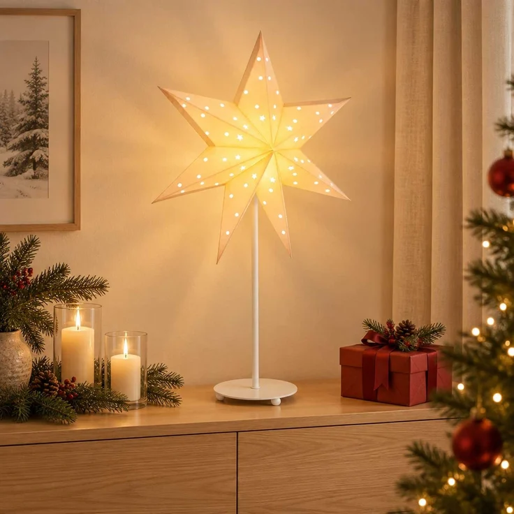 vidaXL Weihnachtsbeleuchtung RAAHE Warmes Weiß 55 x 15 x 70 cm 42056673 – Bild 3