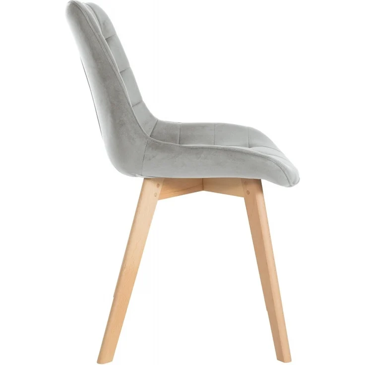 2er Set Stühle Brook Samt grau – Bild 4