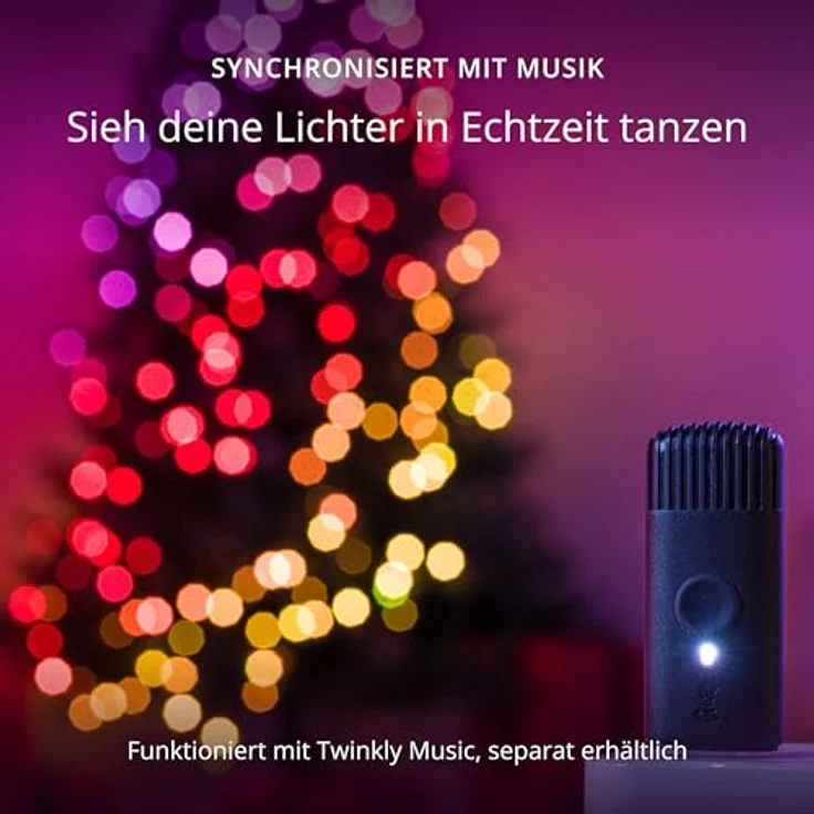 Twinkly TWS600STP-BEU, 600 Lampen, LED, Multi, 30000 h, Drinnen/Draußen, Schwarz – Bild 8