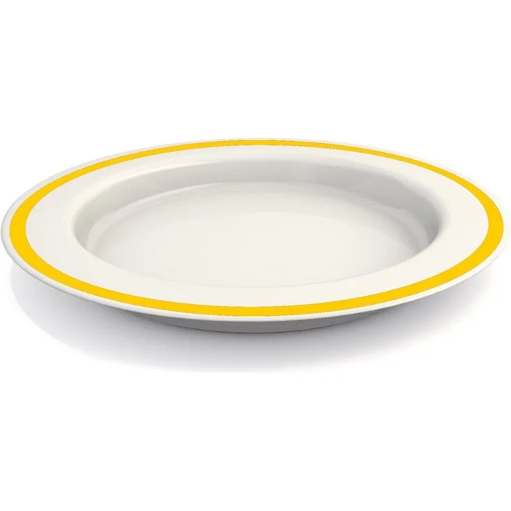 Ornamin Speiseteller ORNAMIN Großer Teller mit Kipp-Trick, (1 St), Esshilfe I Anti-Rutsch-Ring I bruchstabil I Made in Germany
