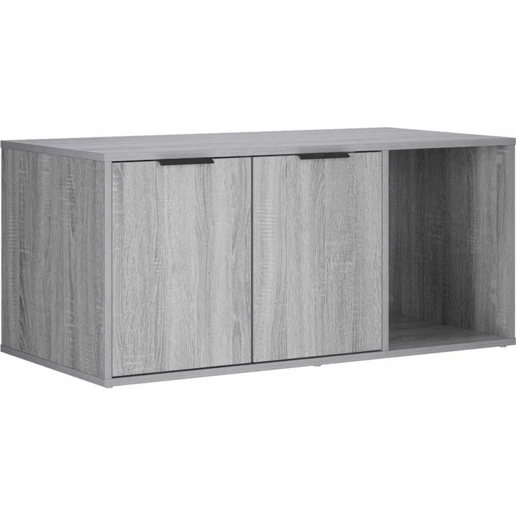 vidaXL Katzenkiste Möbel Sonoma-Grau 100 x 49 x 45 cm Holzwerkstoff 8014756 – Bild 2
