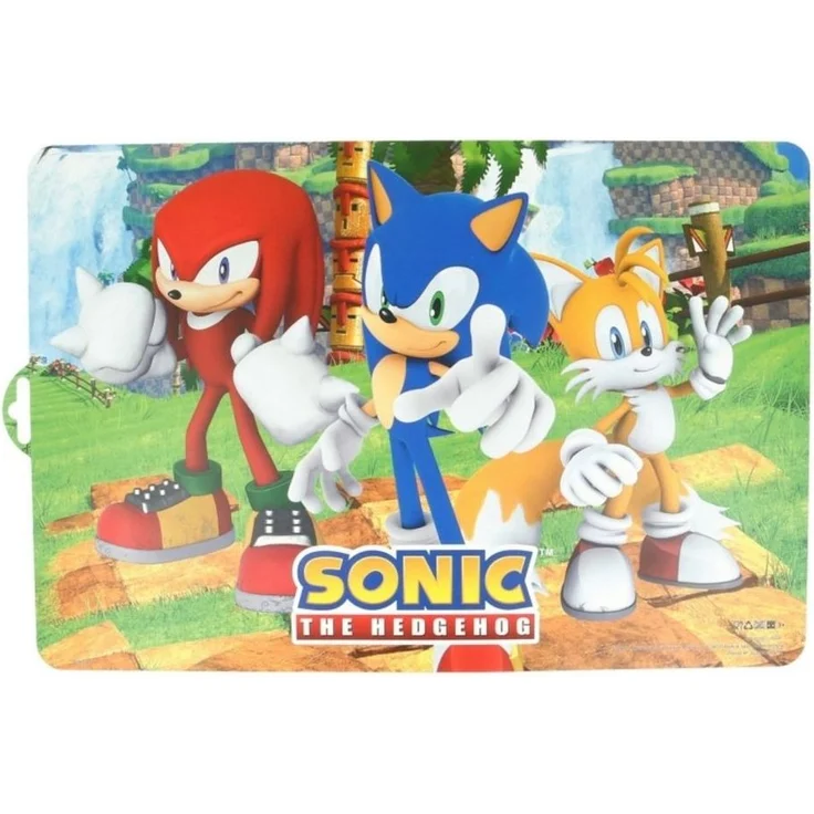 Sonic Platzdeckchen Kinder Tischset 43 x 28,1 cm zum Schutz der Tischfläche – Bild 3