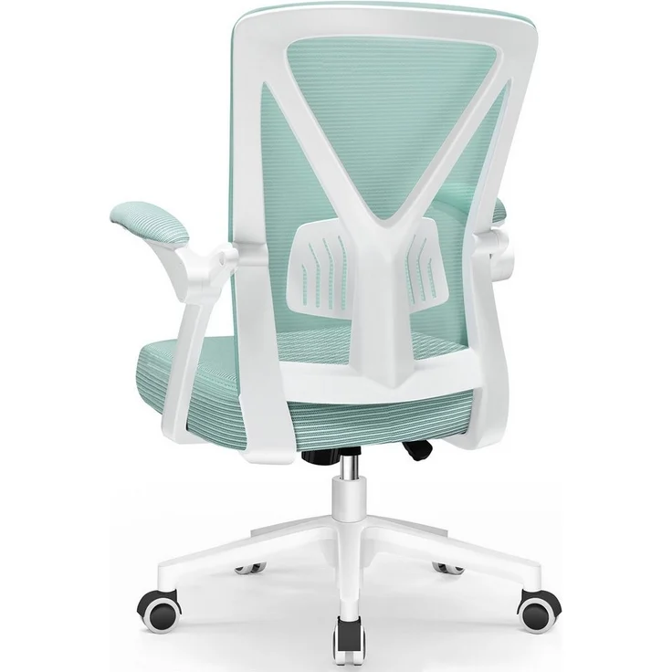 Hiazurm Bürostuhl Bürostuhl,Chefsessel aus Mesh,Ergonomischer Schreibtischstuhl (Verstellbarer Armlehnen, Lendenwirbelstütze,Drehstuhl Wippfunktion,Atmungsaktiv), Verlängerte und Verbreiterte Rückenlehne, Bis 155 kg,Schwarz – Bild 1
