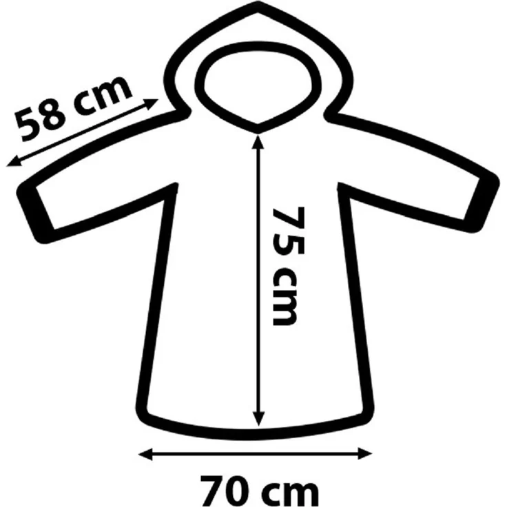 One Piece Hoodie Blanket Groß 75 × 70 cm Kuscheldecke mit Ärmeln und Kapuze Oversize – Bild 2