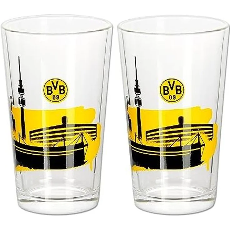 BVB Gläser-Set BVB Wasserglas Skyline (2 Stück), 2-tlg, Glas – Bild 1