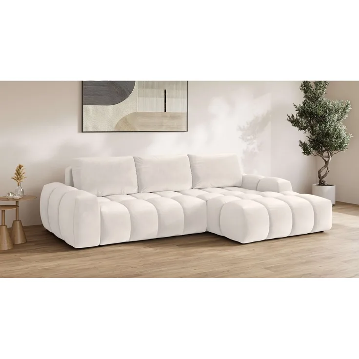 OTTO home Ecksofa AZITA L-Form, 270 cm - OTTO. Verlässliche Qualität, wahlweise als Schlafsofa m. Bettkasten, Bubble-Optik