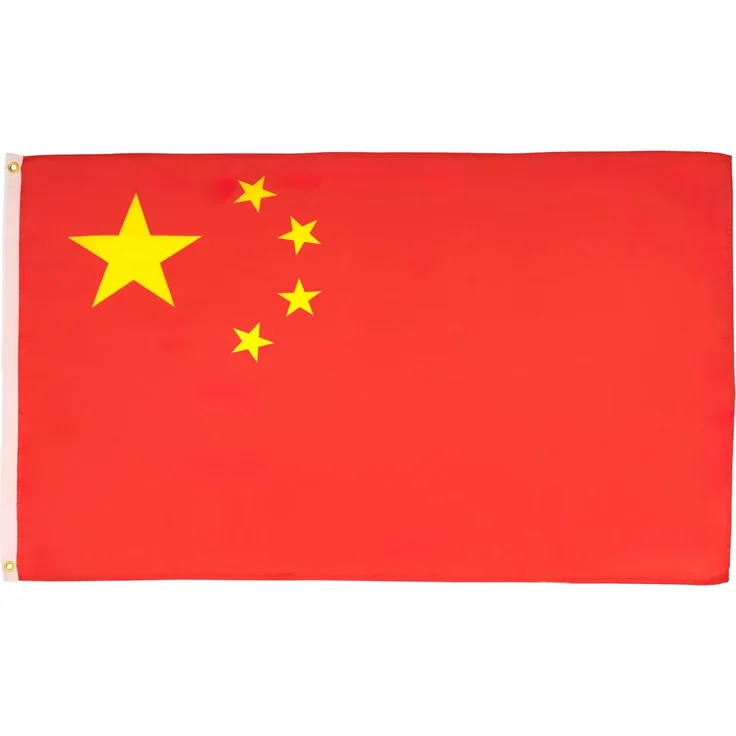 AZ FLAG China-Flagge, 90x60 cm, chinesische Flagge, 100% Polyester, mit integrierten Metallösen, 5 Stück