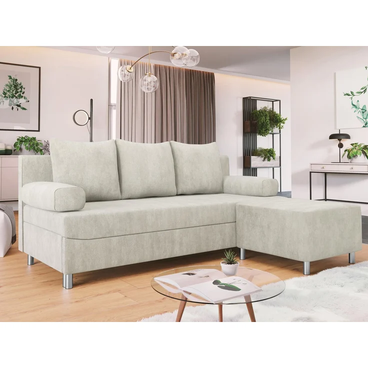 Schlafsofa Dover (Sofa mit Polsterhocker, Farbe: Lumo 55) – Bild 2