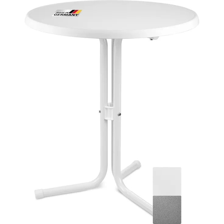 Beautissu Stehtisch Bistrotisch Emma Ø60cm Weiß