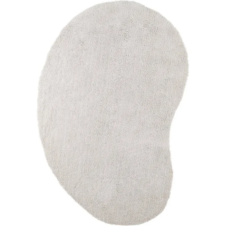 LeGer Home by Lena Gercke Hochflor-Teppich Halrum, einfarbig, besondere Form, modern, U-förmig, Höhe: 25 mm, organische Form, bean shape, kuschelig, Wohnzimmer, Schlafzimmer