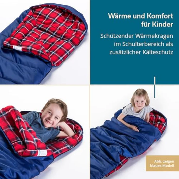 Skandika Kinderschlafsack Dundee Junior, Baumwolle, wasserabweisend, 3 Jahreszeiten, für Kinder, bis -15 °C – Bild 7