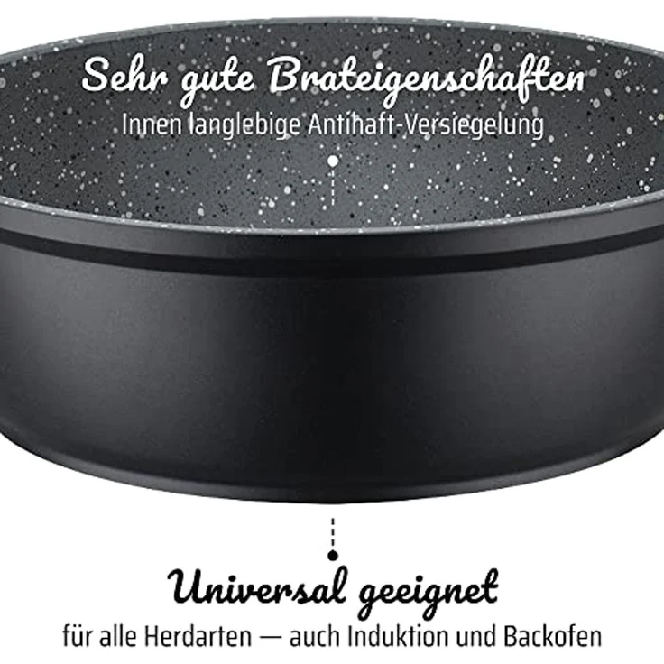 GSW Pfannen-Set Gourmet Granit 3teilig – Bild 4