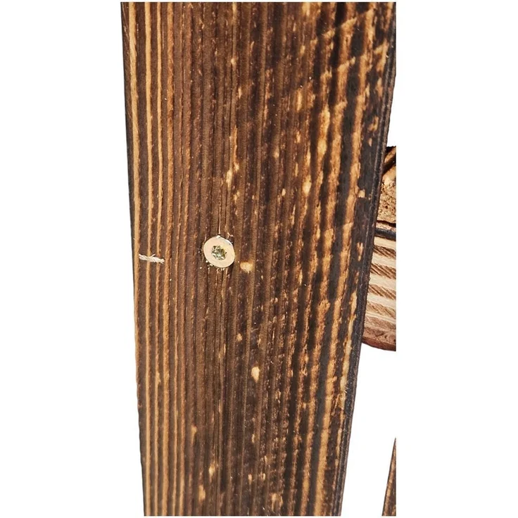 Holzkisten 2er Set 50cm mit Ablage Vintage Geflammt – Bild 10
