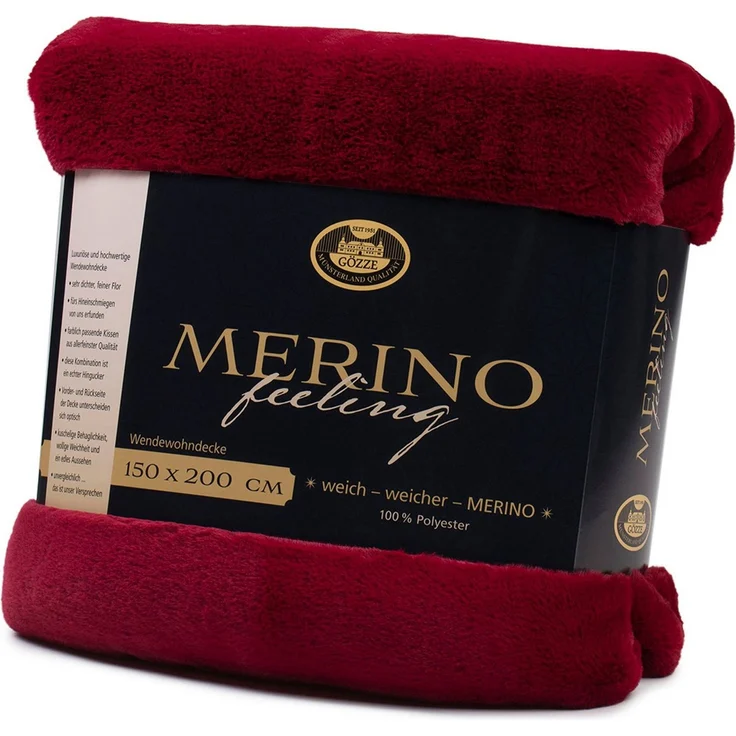 Wohndecke Merino Wendewohndecke, Gözze, kuschelig weich – Bild 3