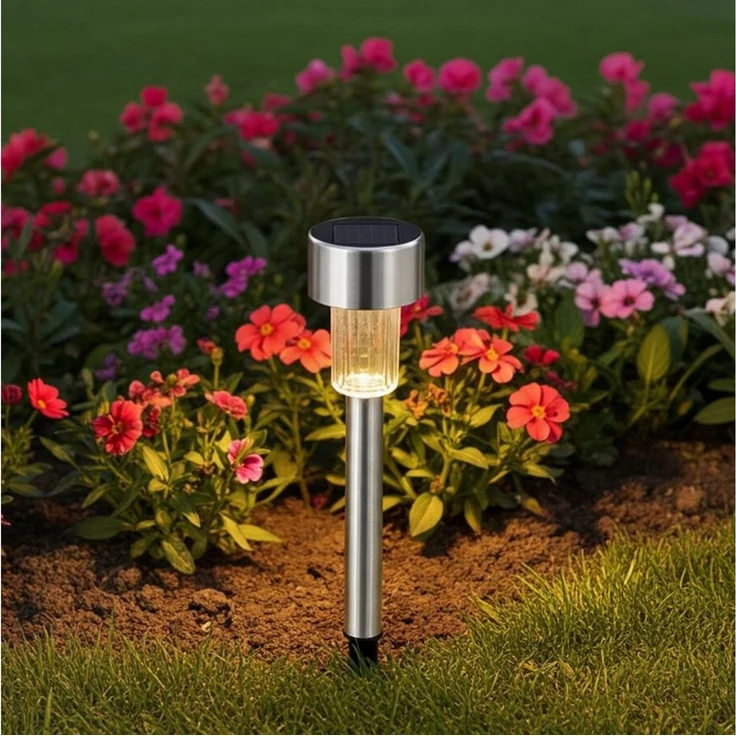 Casativo Gartenleuchte Solar-Wegeleuchten Set mit Erdspiess & Dämmerungssensor, wetterfeste Gartenleuchten – Bild 2
