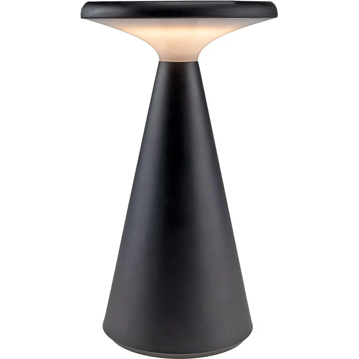 LED Solar-Tischleuchte "Foco Sol" 2700K, IP44, dimmbar, 20cm, matt schwarz – Bild 7