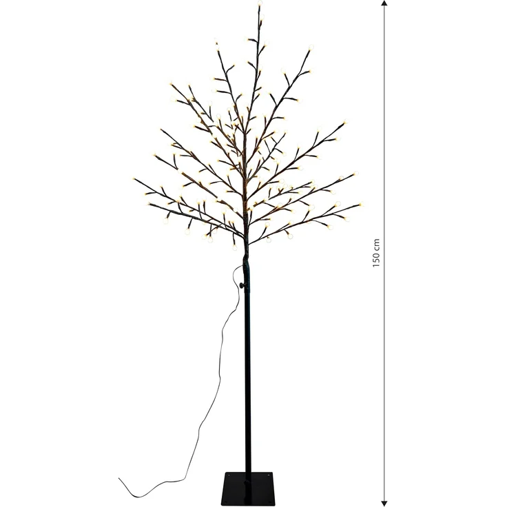 Northpoint LED Baum LED Baum 150 LEDs Timer 6h On 18h Off Mit Kabel Heringe – Bild 2