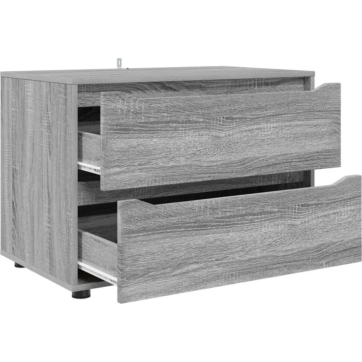 vidaXL Aufbewahrungsschrank 80 x 48 x 57 cm Holzwerkstoff Sonoma-Grau 888823 – Bild 7