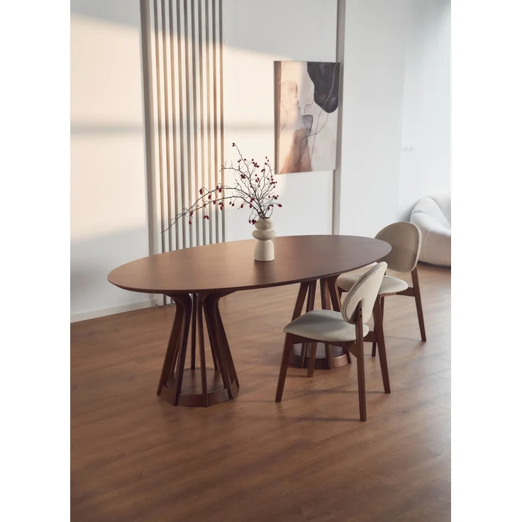 Selsey ‘Stenne’ Esstisch Nussbaum-Optik 200 x 110 cm – Bild 2