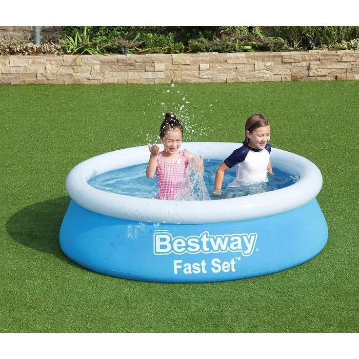 Bestway Fast Set Aufblasbarer Pool Rund 183x51 cm Blau 92844 – Bild 15