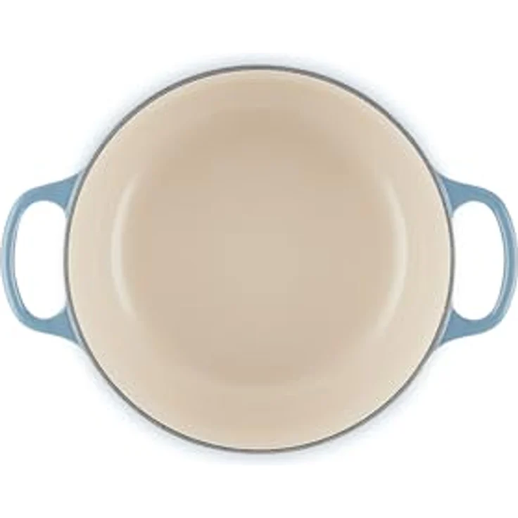 Le Creuset Signature Gusseisen-Bräter mit Deckel, Ø 20 cm, Rund, Für alle Herdarten und Induktion geeignet, Volumen: 2,4 l, 3,092 kg, Chambray, 21177204344441 – Bild 5