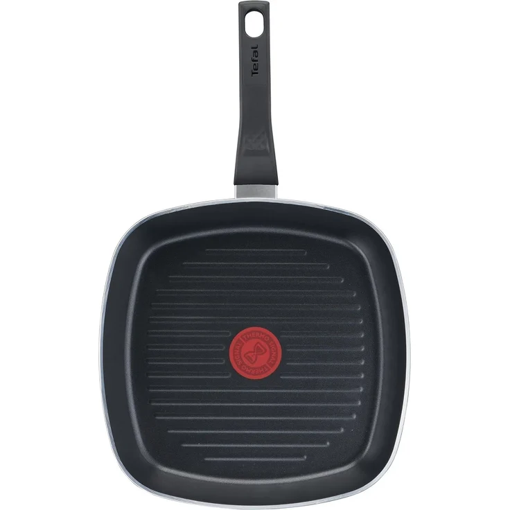 Tefal Easy Cook & Clean Grillpfanne 26x26 cm, Antihaftbeschichtung, Thermo-Signal Temperaturindikator, Schwarz, B5554032