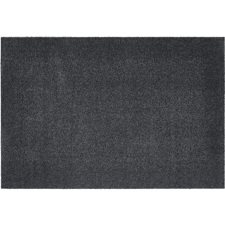 andiamo Fußmatte Samson – waschbare Fussmatte innen – rutschfeste und saugfähige Schmutzfangmatte aus Baumwolle – pflegeleichte Türmatte 60x100 cm cm, Anthrazit