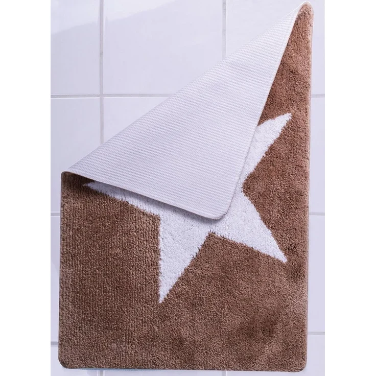 Ridder Badematte Star schwarz, Höhe 55 mm, 100% Polyester-Microfaser – Bild 3
