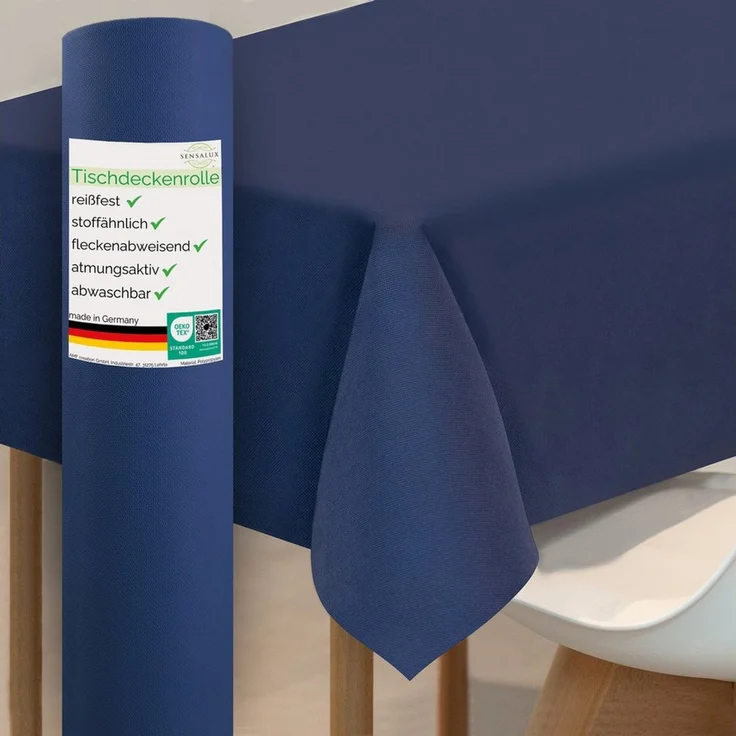 Sensalux Tischdecke Sensalux Tischdeckenrolle, 1m x 25m Dunkelblau – Bild 1