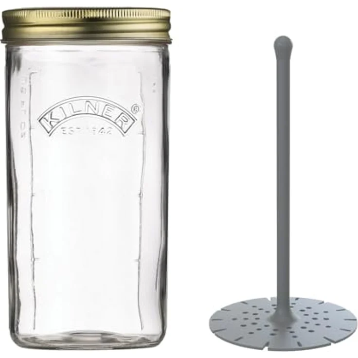 Kilner Weithalsglas mit Heber 1 L – Bild 2