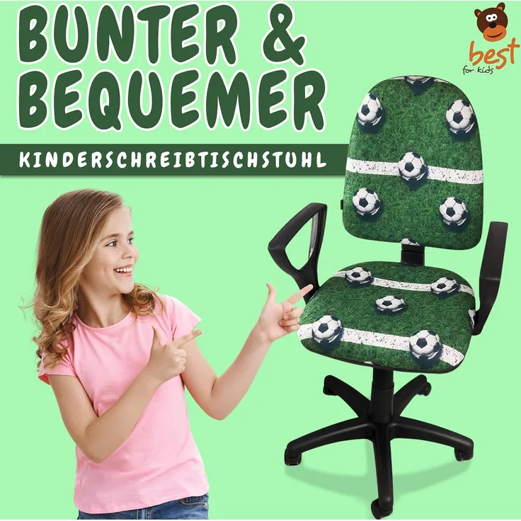 Best for Kids Schreibtischstuhl Ergo Fußball