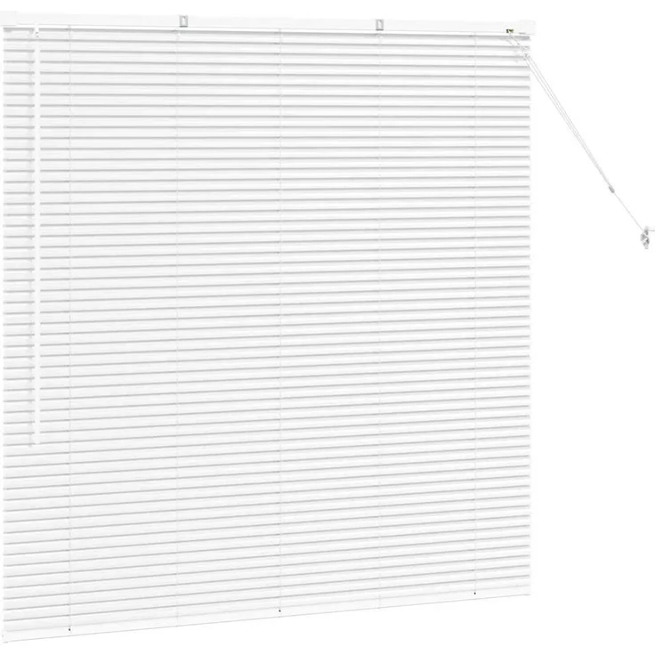 vidaXL Balkenjalousien Weiß 130 x 130 cm Aluminium 42005978 – Bild 5