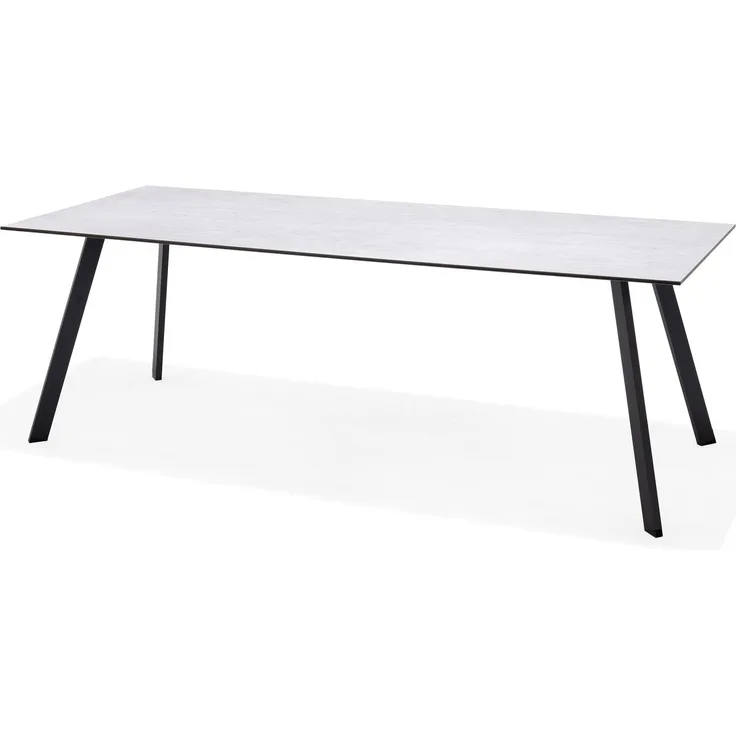 Gartentisch Opal, Kunststoff, Grau, 220 x 75 x 90 cm
