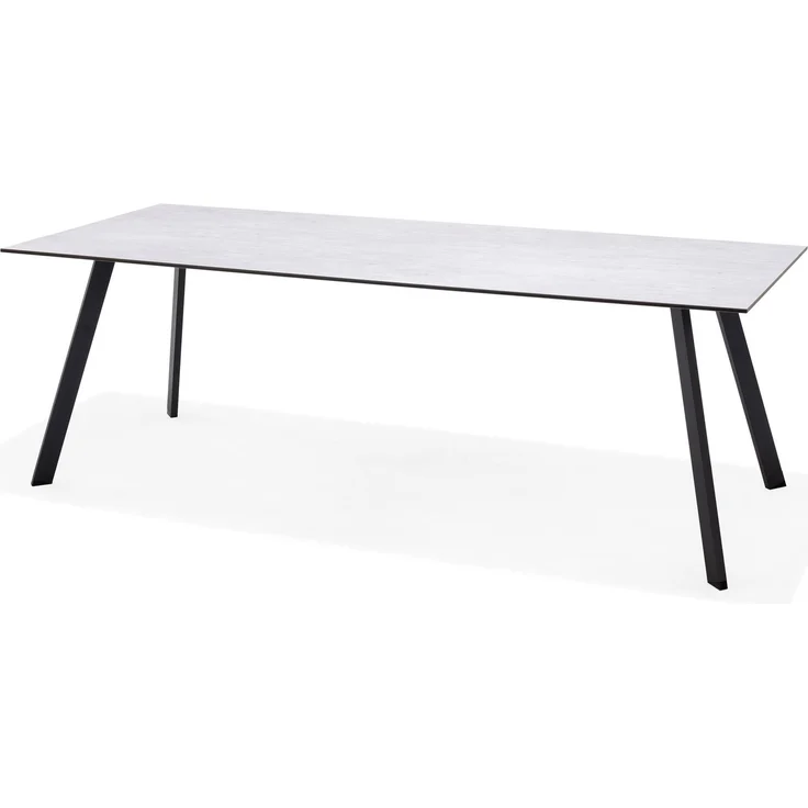 Gartentisch Opal, Kunststoff, Grau, 220 x 75 x 90 cm