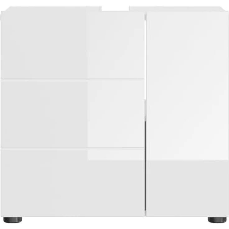 Waschbeckenunterschrank Larik in weiß Hochglanz 60 cm – Bild 2