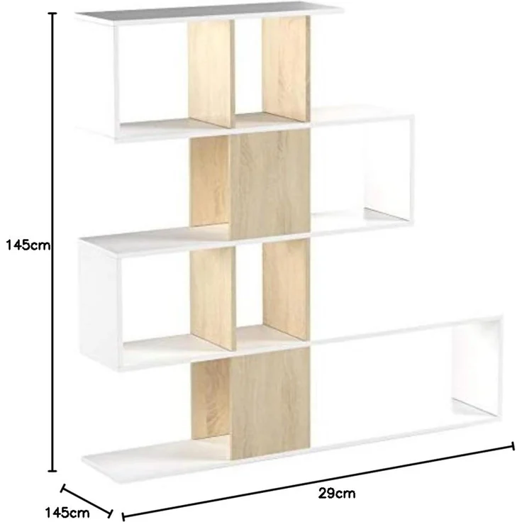 Dmora Kleiderschrank mit 4 Flügeltüren, weiß matt, mit Kleiderstange, Maße 181 x 202 x 53 cm – Bild 2